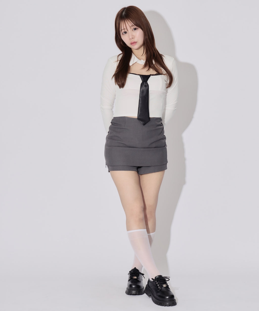 Cutout Feminine Blouse / カットアウトフェミニンブラウス