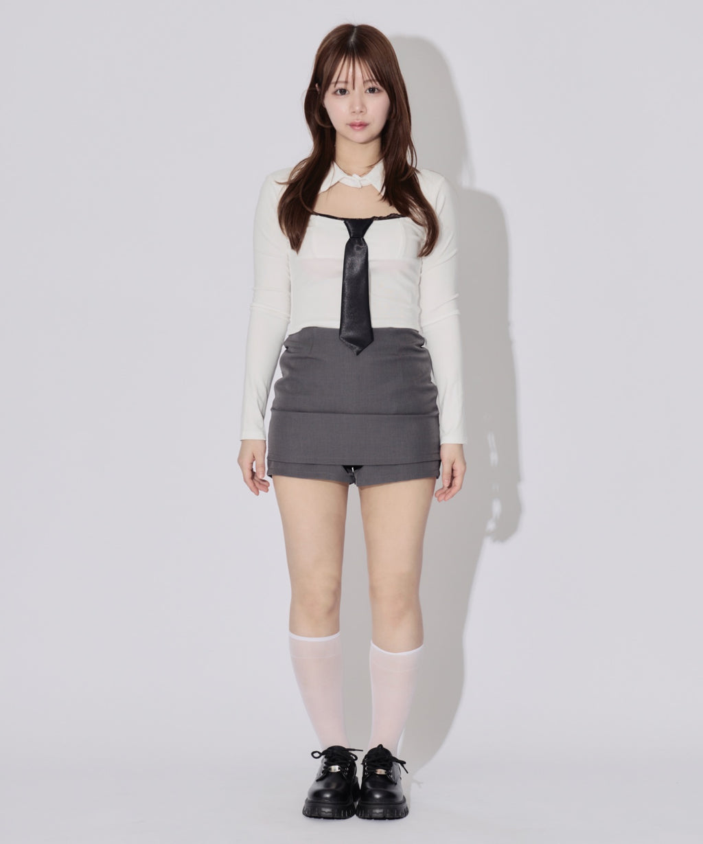 Cutout Feminine Blouse / カットアウトフェミニンブラウス
