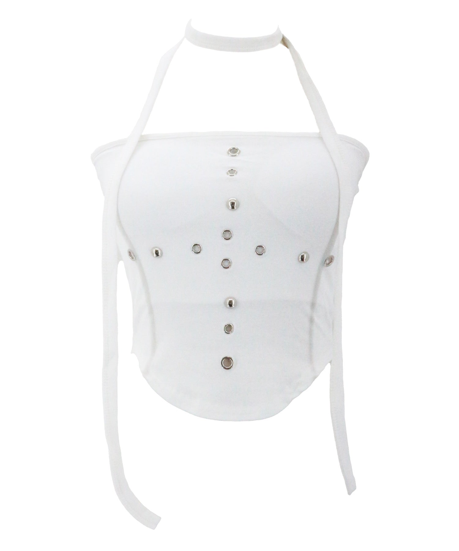 Studded Hole Tube Top / スタッズホールチューブトップ カップ付