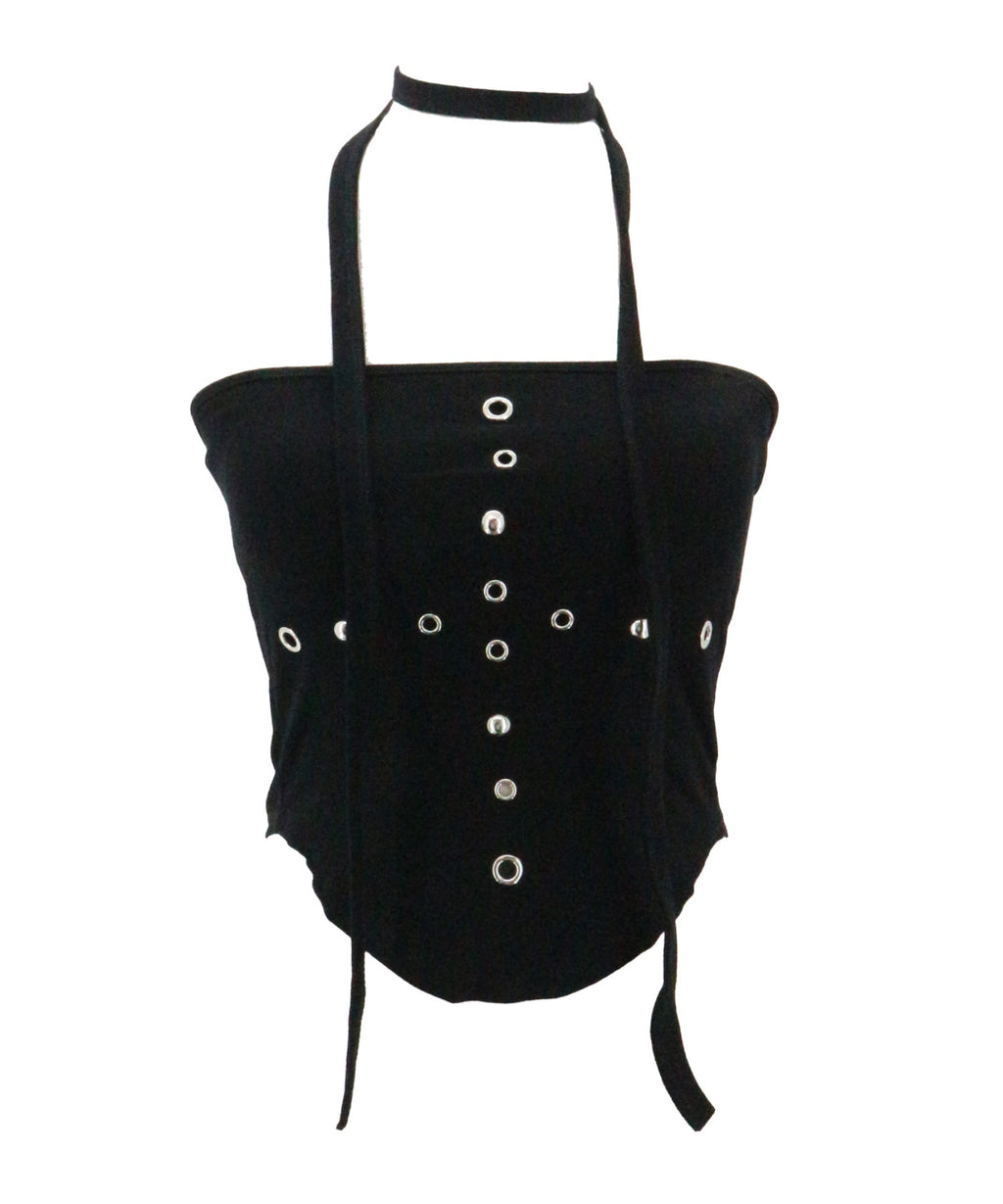 Studded Hole Tube Top / スタッズホールチューブトップ カップ付