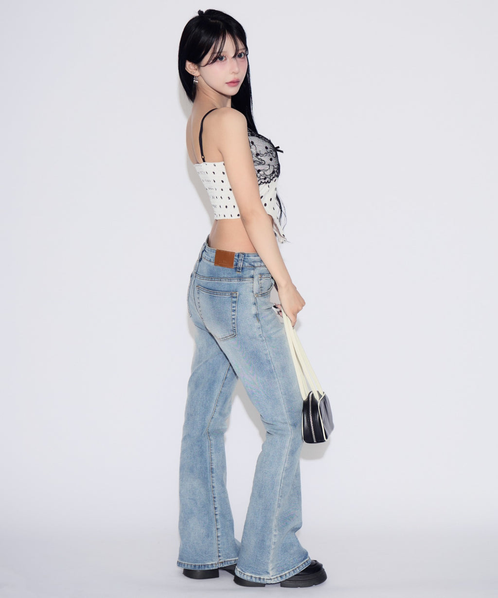 Dot Lace Camisole / ドットレースキャミソール カップ付