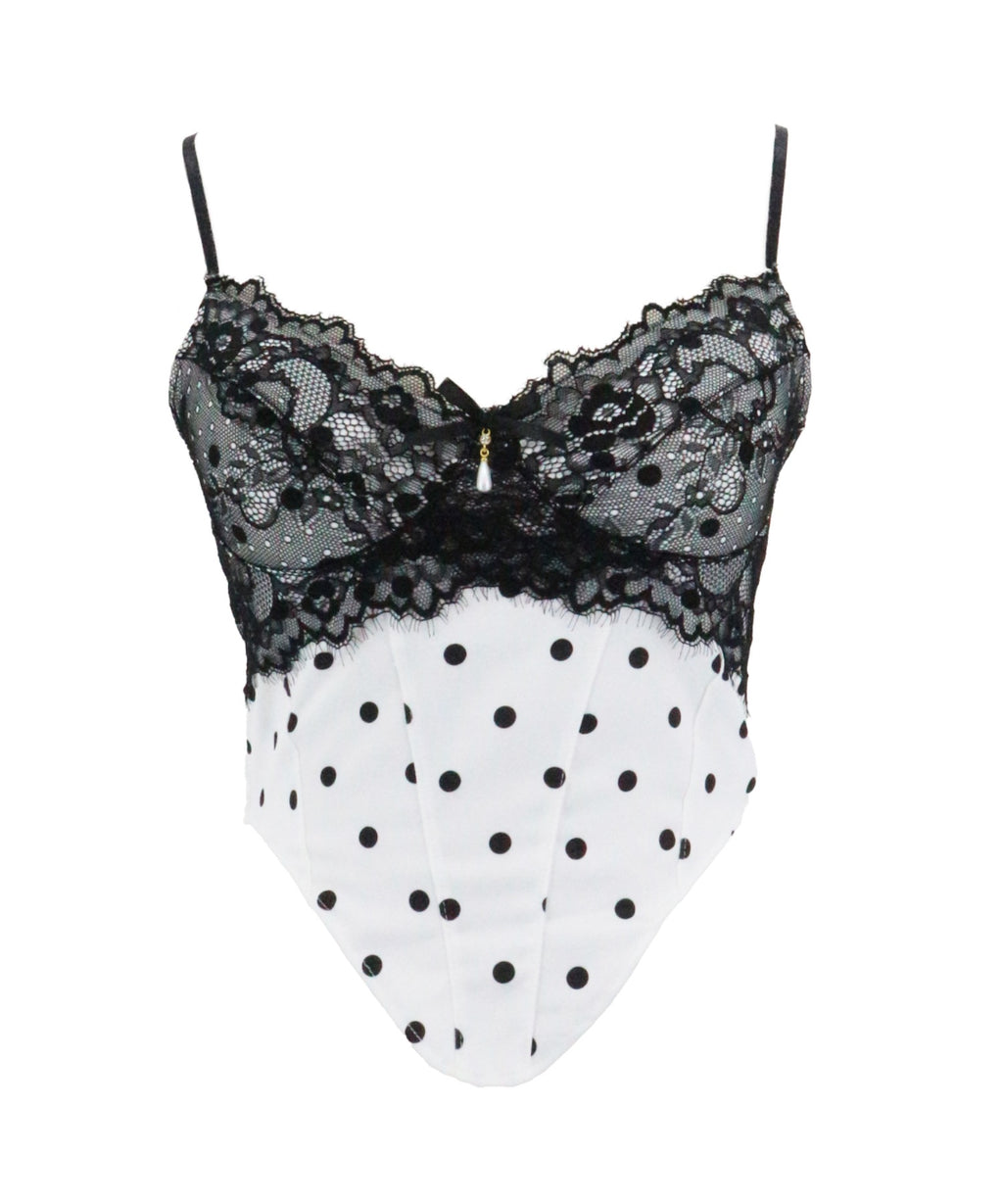 Dot Lace Camisole / ドットレースキャミソール カップ付
