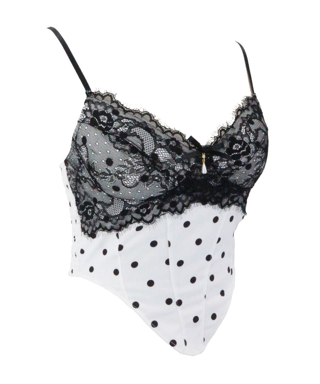Dot Lace Camisole / ドットレースキャミソール カップ付