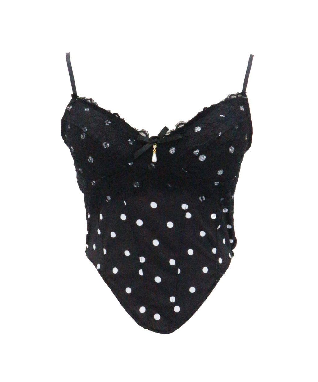 Dot Lace Camisole / ドットレースキャミソール カップ付