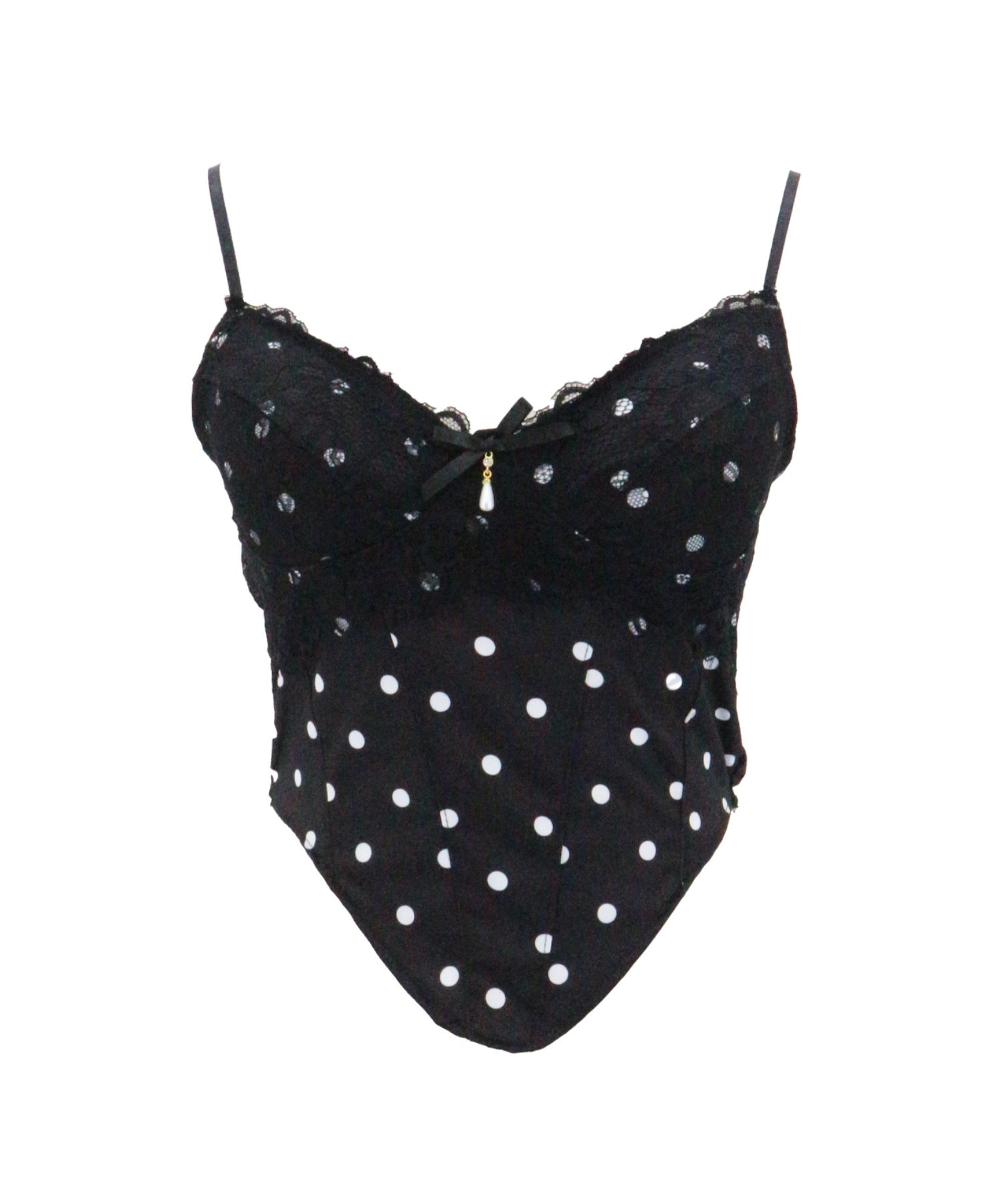 Dot Lace Camisole / ドットレースキャミソール カップ付