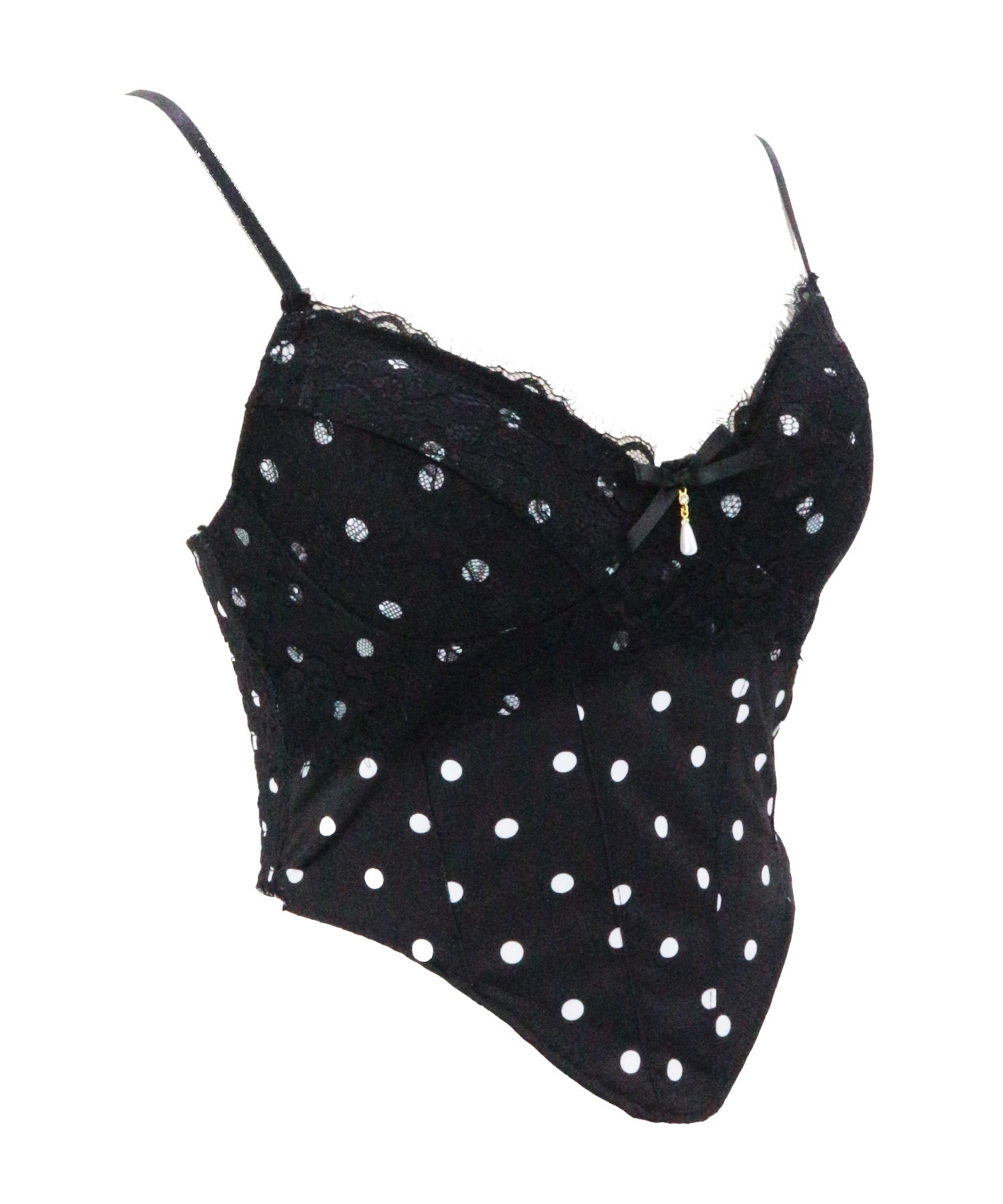 Dot Lace Camisole / ドットレースキャミソール カップ付