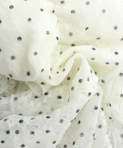 Sheer Dot Hem Cami Blouse / シアードットヘムキャミブラウス カップ付