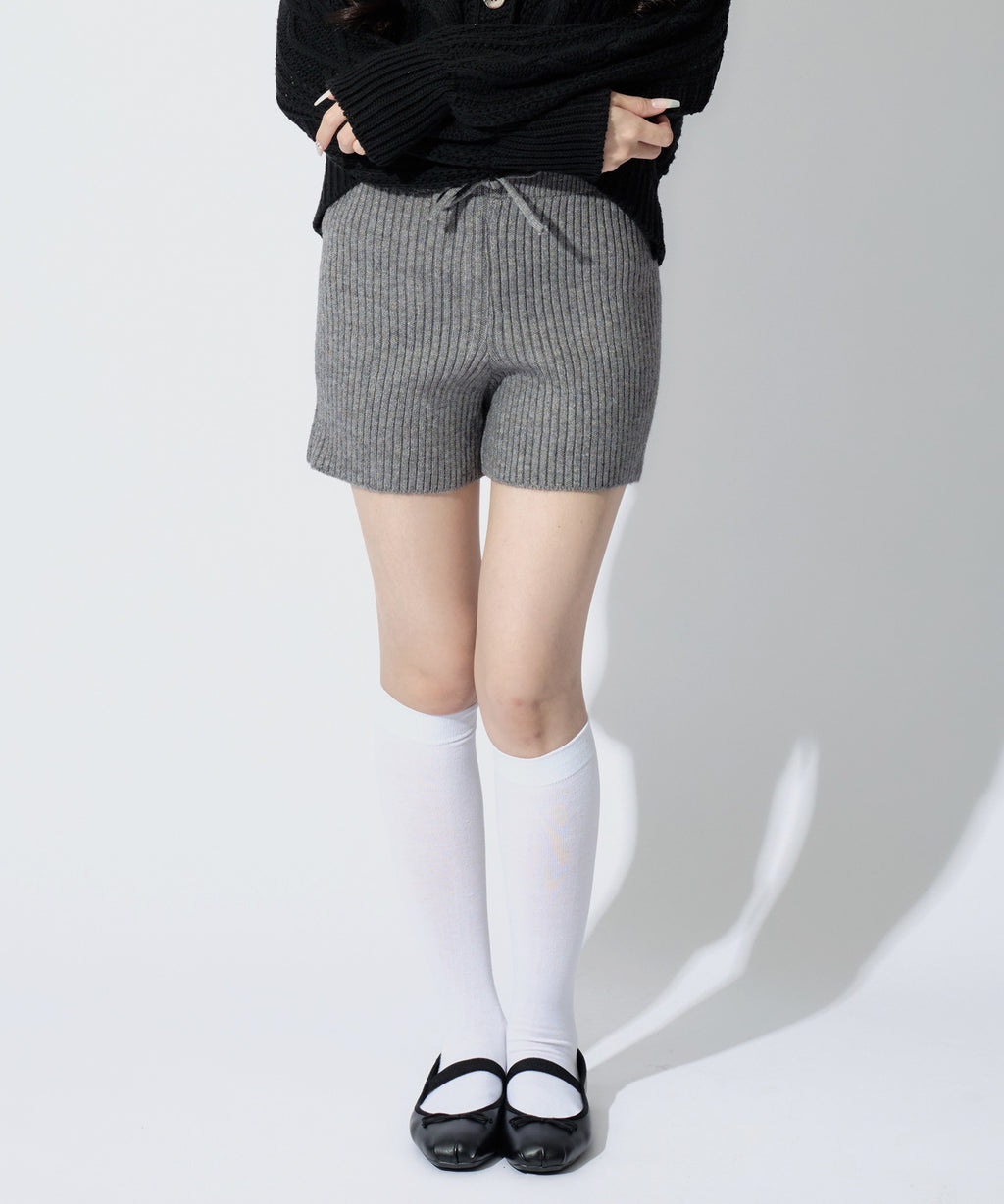 Rib Knit Short Pants / リブニットショートパンツ