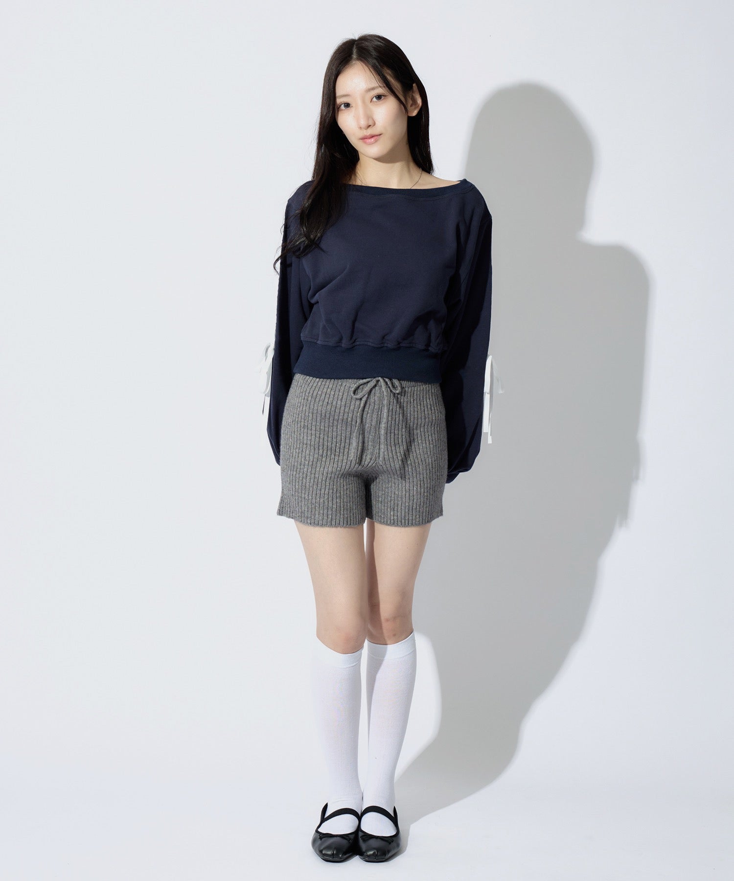 Rib Knit Short Pants / リブニットショートパンツ