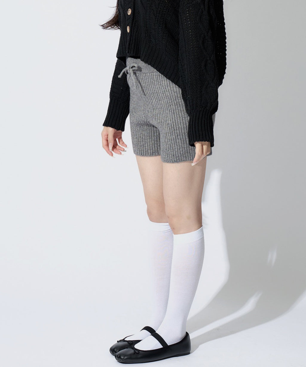 Rib Knit Short Pants / リブニットショートパンツ