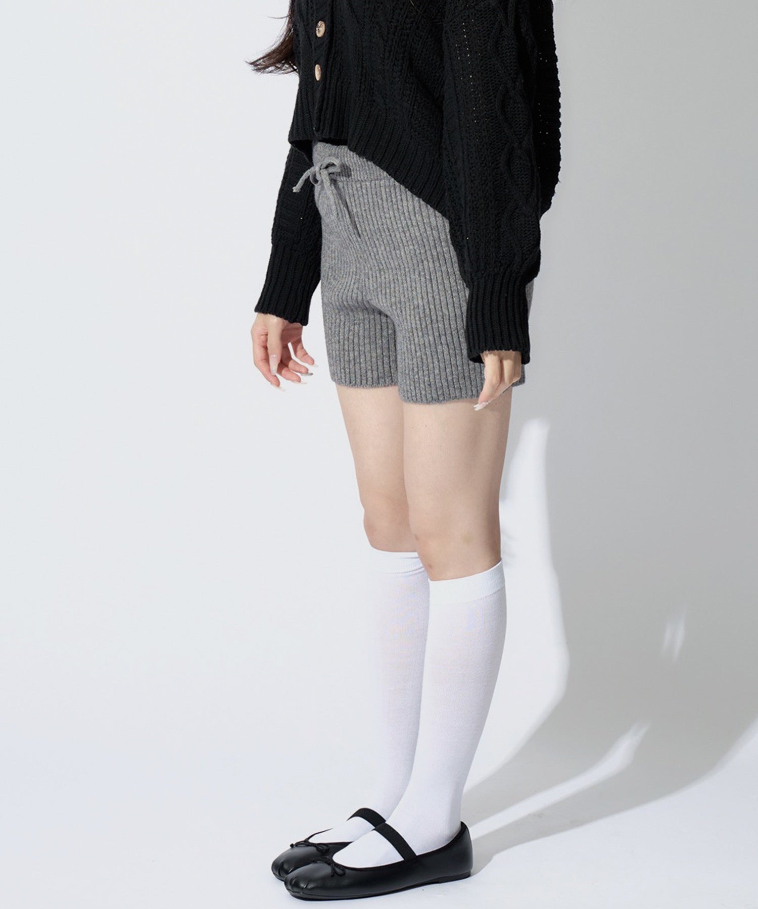 Rib Knit Short Pants / リブニットショートパンツ
