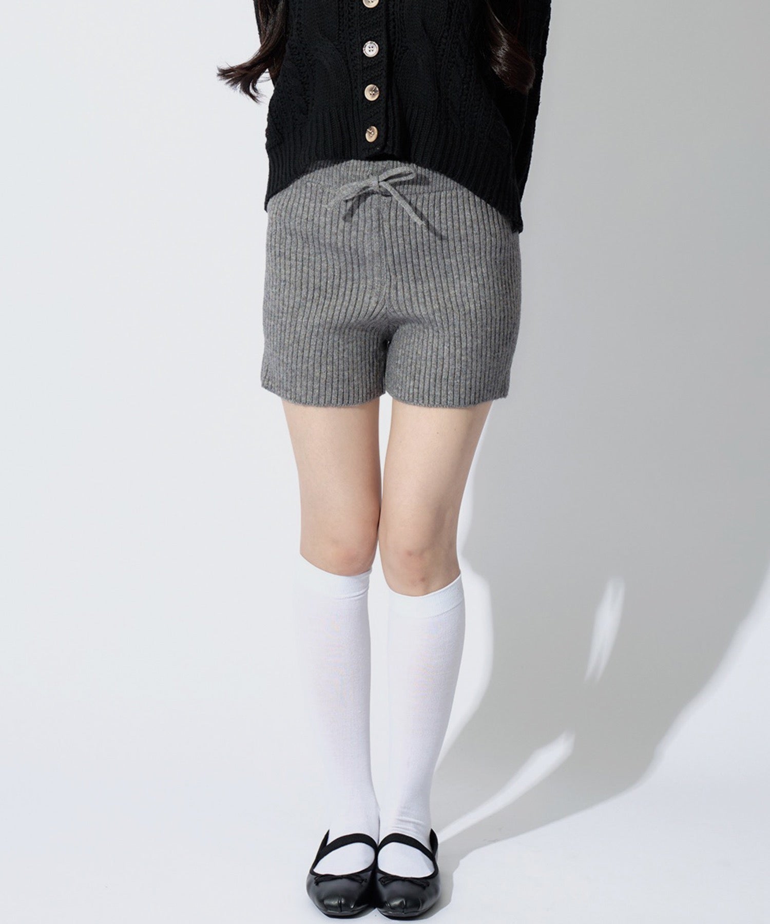 Rib Knit Short Pants / リブニットショートパンツ