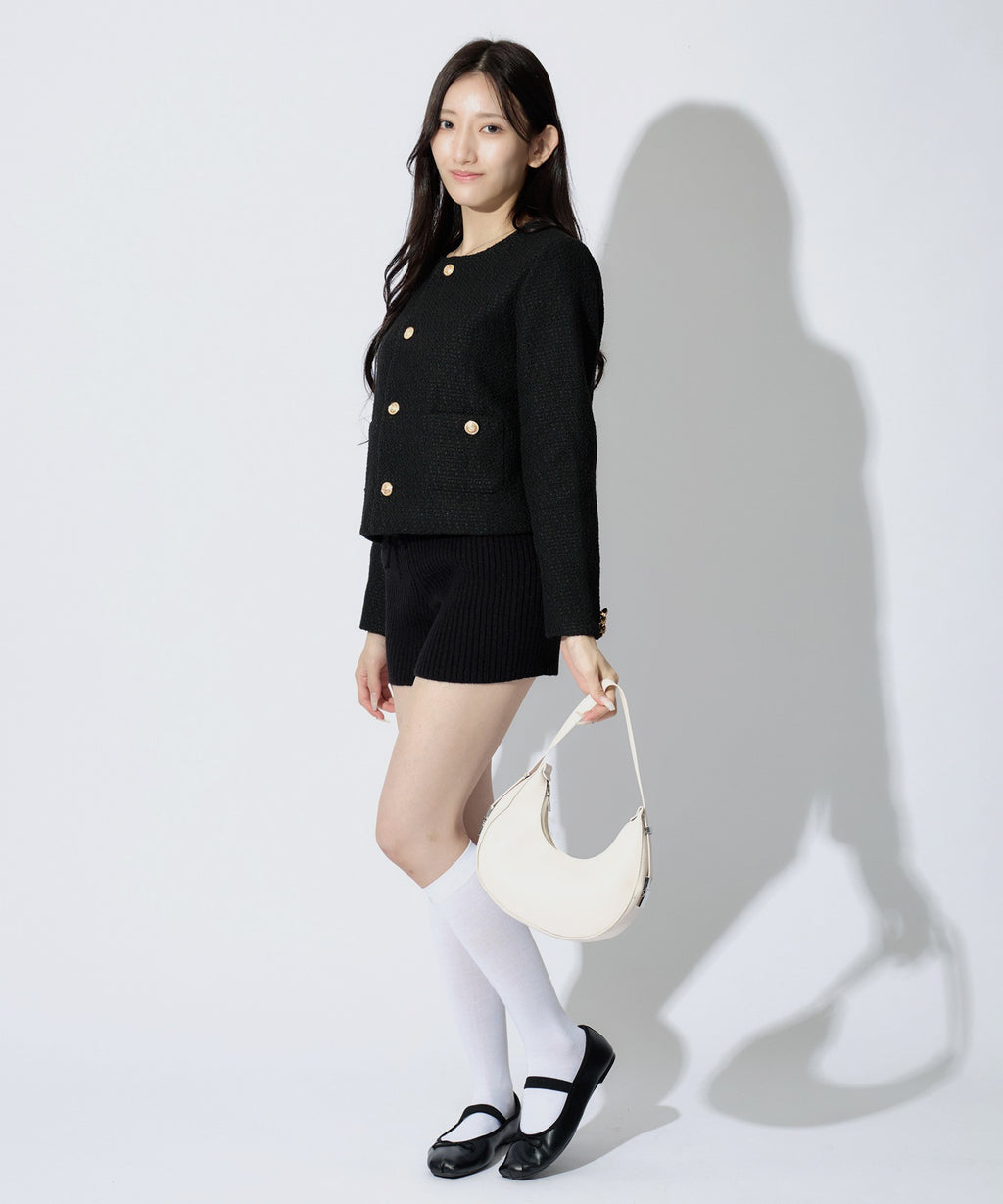 Rib Knit Short Pants / リブニットショートパンツ