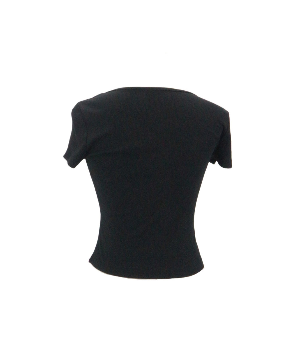 Square Neck Ruffle Ribbon Tops / スクエアネックフリルリボントップス