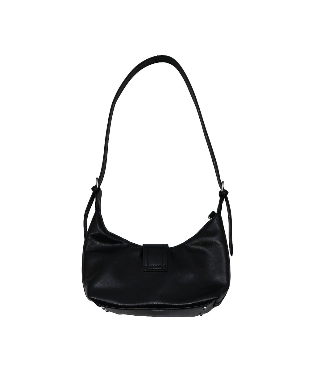 Studded Belt Faux Leather Shoulder Bag / スタッズベルトフェイクレザーショルダーバック