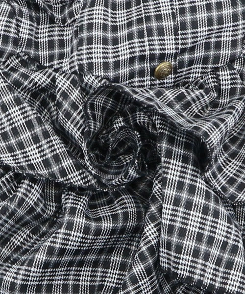 Check Tiered Mini Cami Dress / チェック柄ティアードミニキャミワンピース