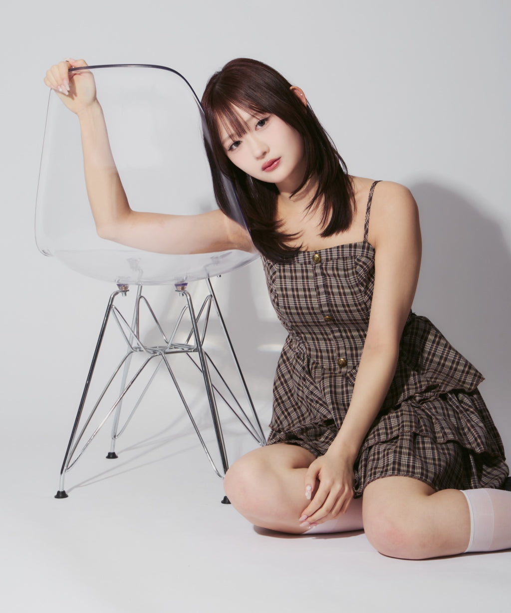 Check Tiered Mini Cami Dress / チェック柄ティアードミニキャミワンピース