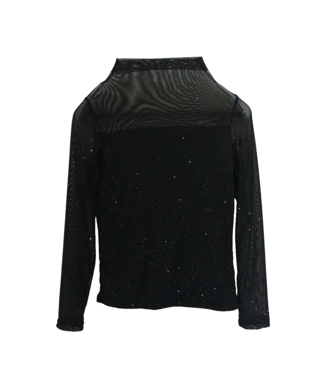 See-through Mellow Glitter High Neck / シースルーメロウグリッターハイネック