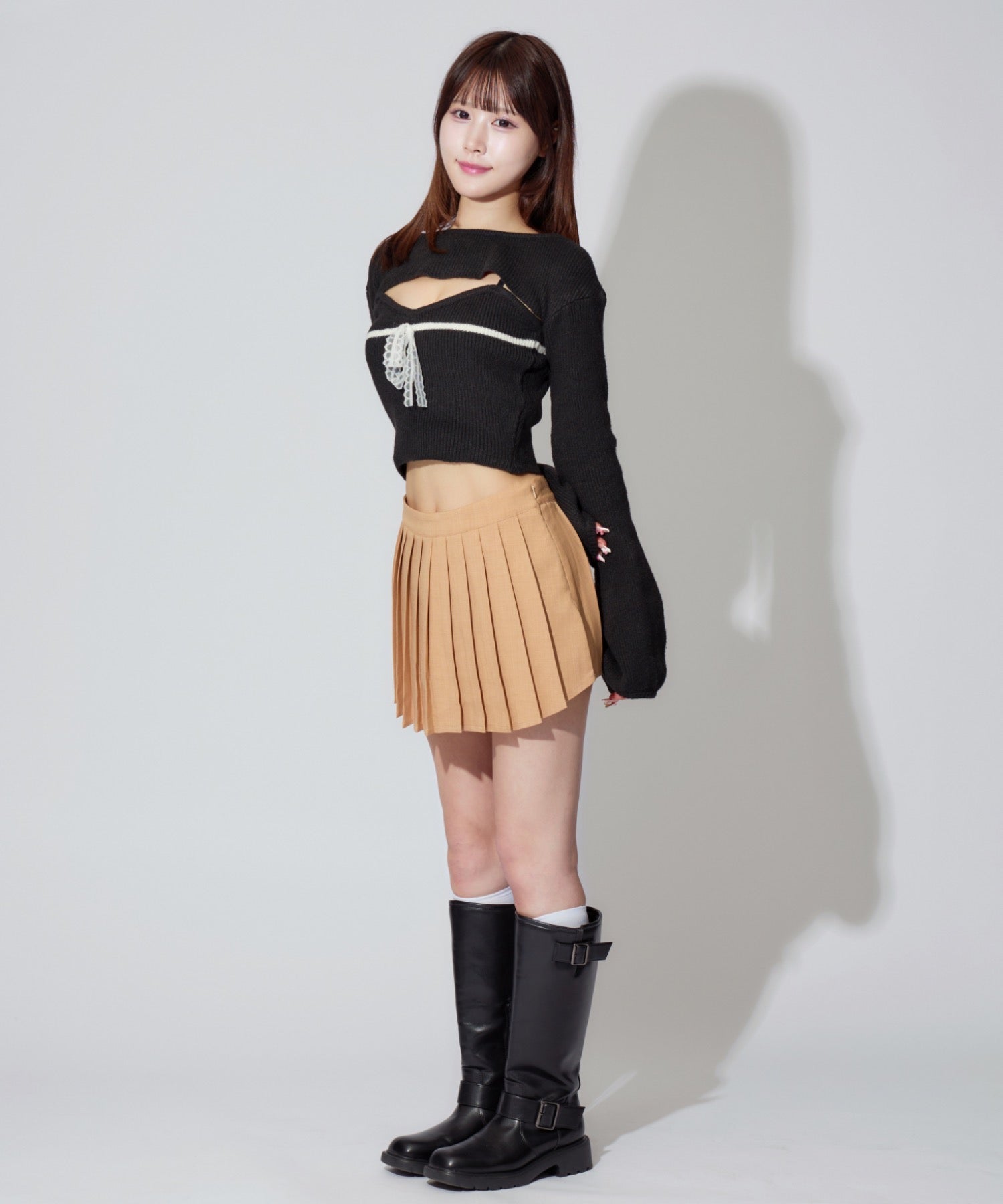 Frill Ribbon knit set / フリルリボンニットアンサンブル 2点セット