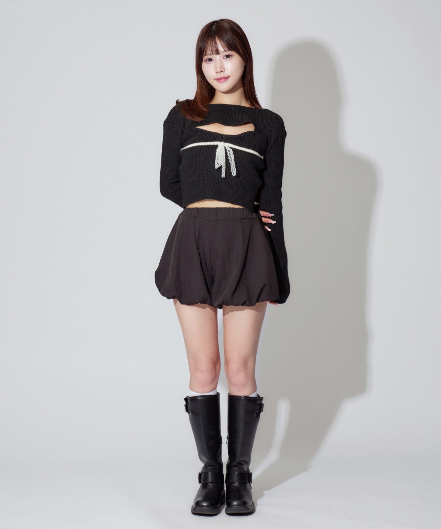 Frill Ribbon knit set / フリルリボンニットアンサンブル 2点セット