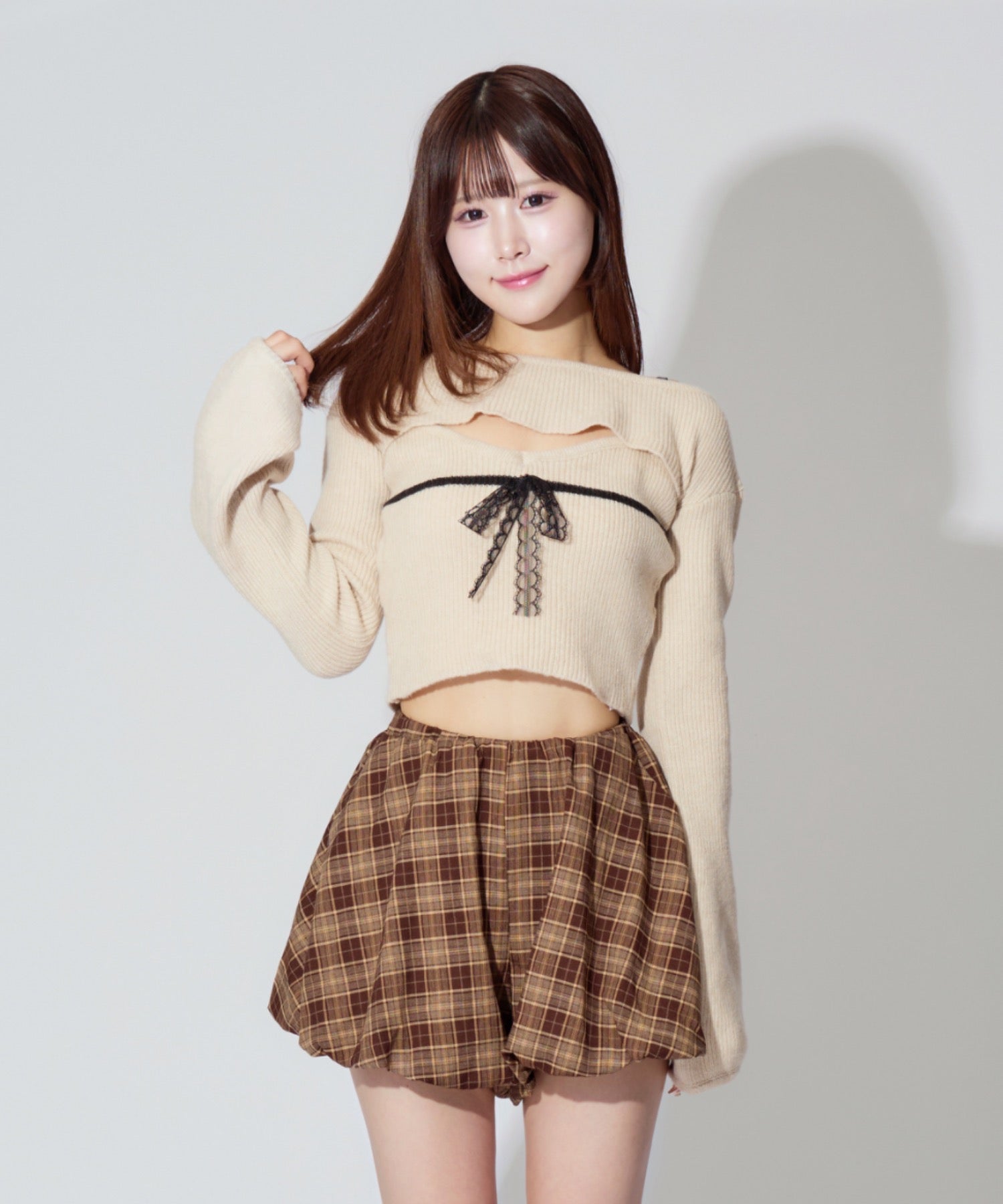 Frill Ribbon knit set / フリルリボンニットアンサンブル 2点セット