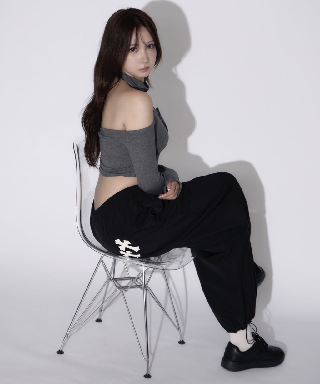 【ユニセックス】Cross Nylon Pants / 十字架ナイロンパンツ