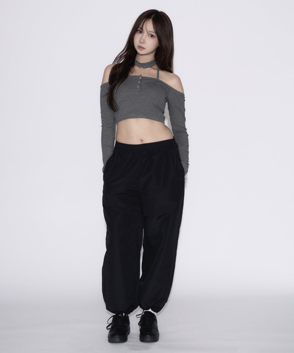 【ユニセックス】Cross Nylon Pants / 十字架ナイロンパンツ
