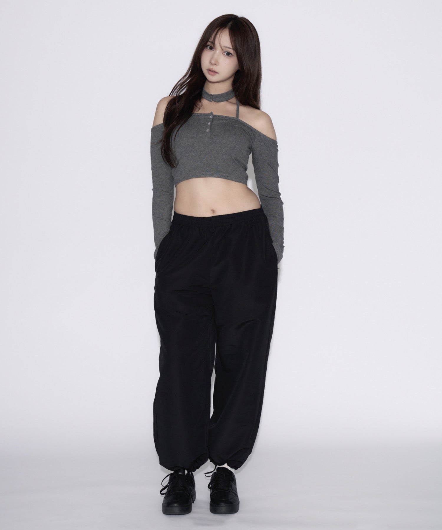 【ユニセックス】Cross Nylon Pants / 十字架ナイロンパンツ