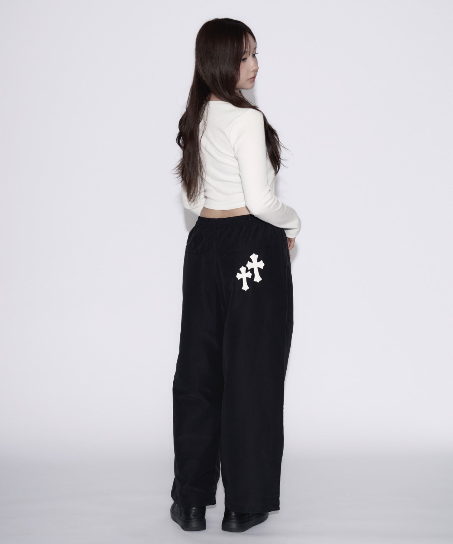 【ユニセックス】Cross Nylon Pants / 十字架ナイロンパンツ