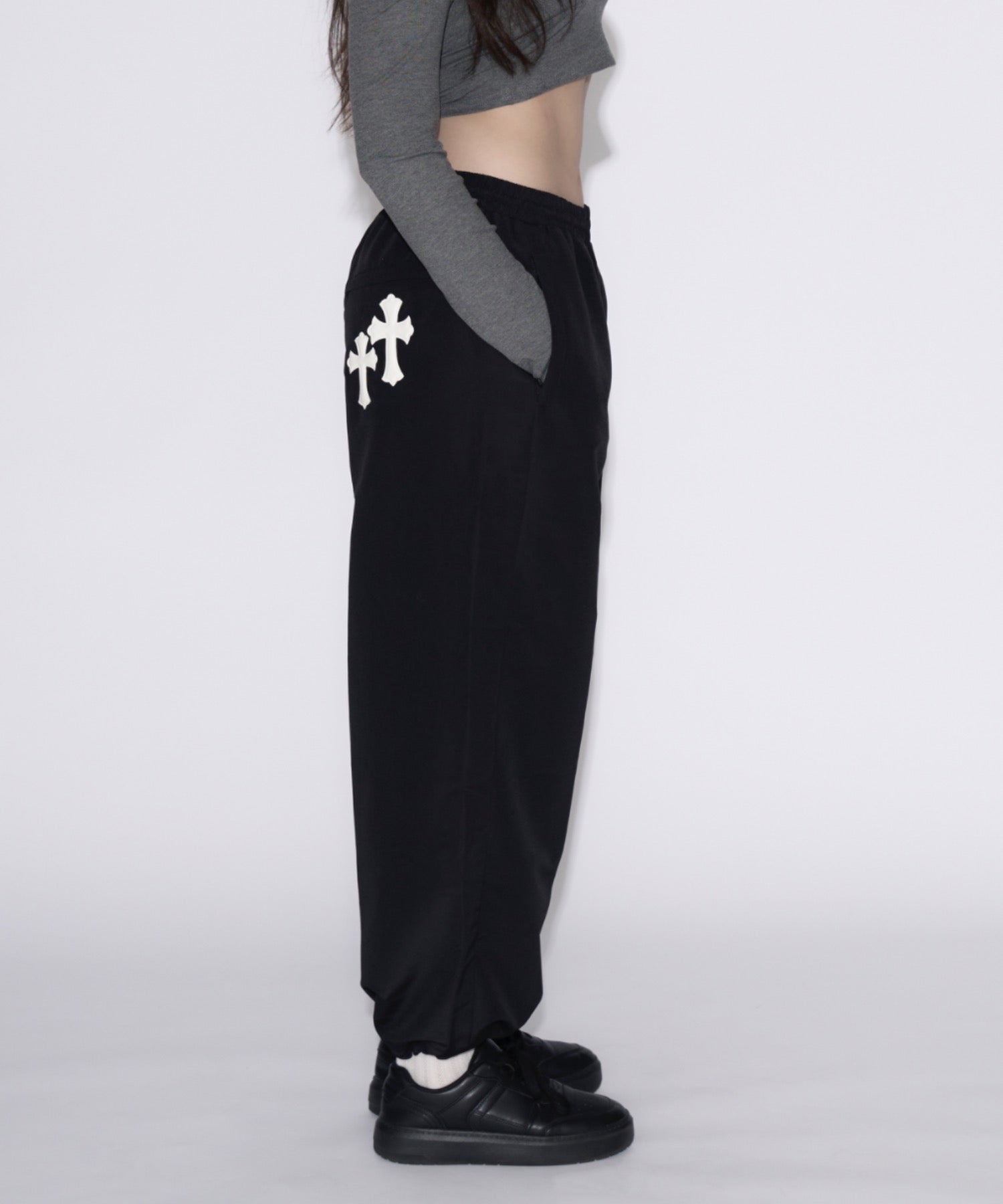 【ユニセックス】Cross Nylon Pants / 十字架ナイロンパンツ