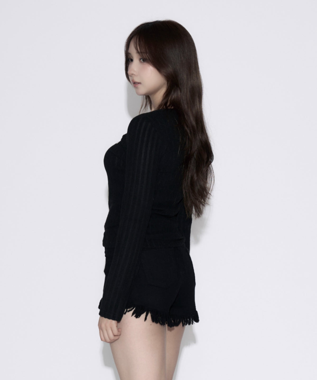 Open-Zip Short Knit / オープンジップショートニット
