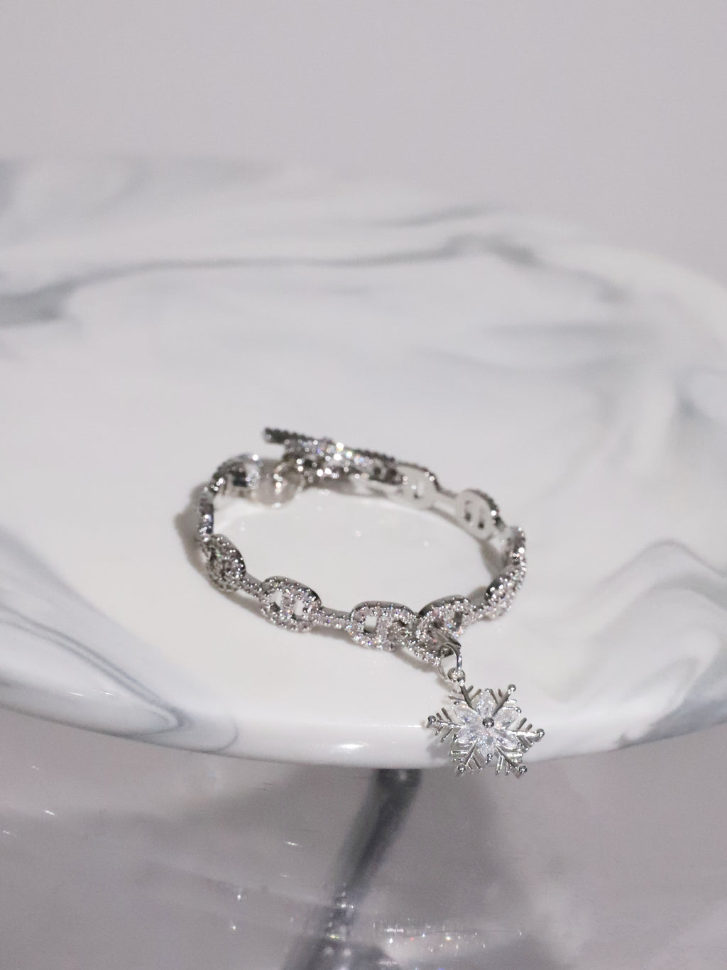 Rhinestone Snow Bracelet