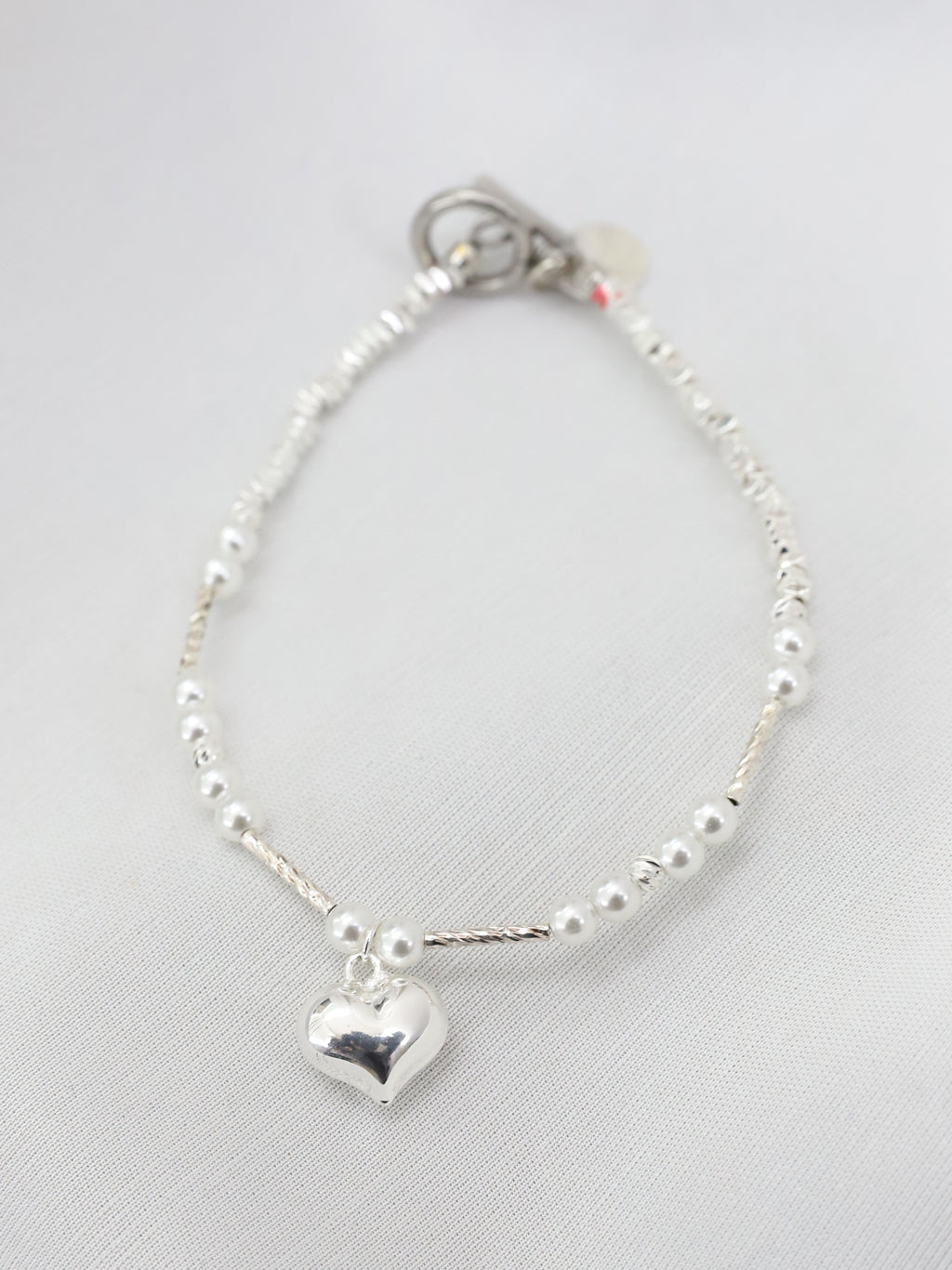 Heart Pearl Bracelet