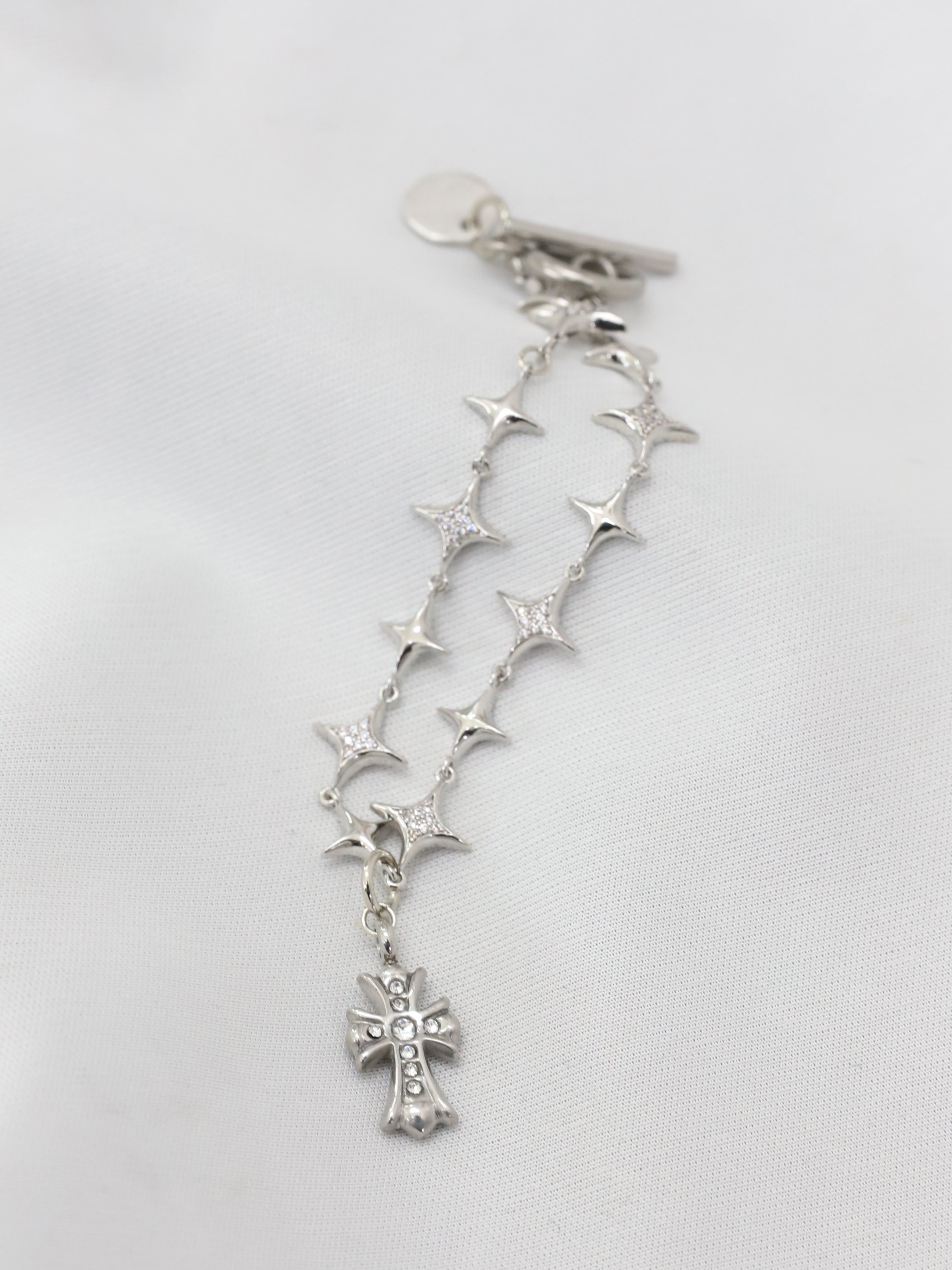 Cross Rhinestone Bracelet(single)