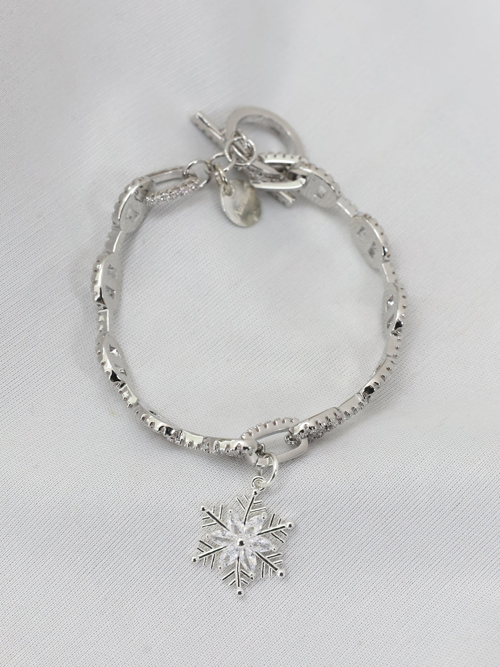Rhinestone Snow Bracelet