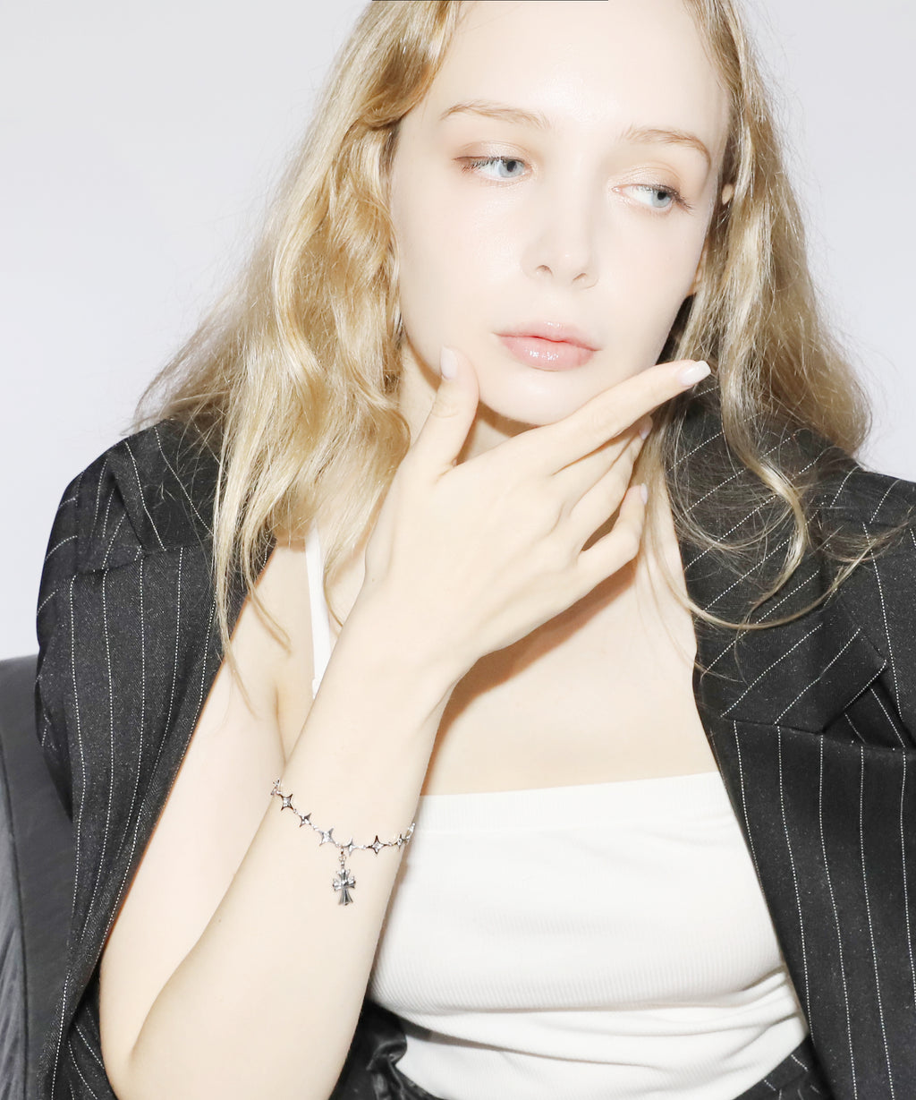 Cross Rhinestone Bracelet(single)