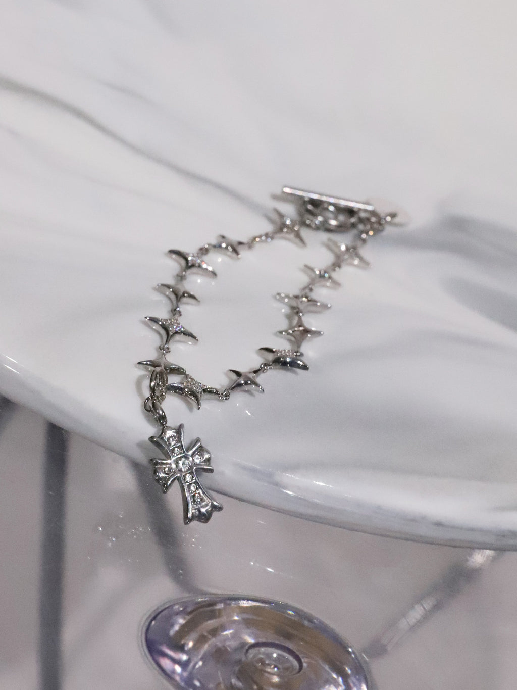 Cross Rhinestone Bracelet(single)
