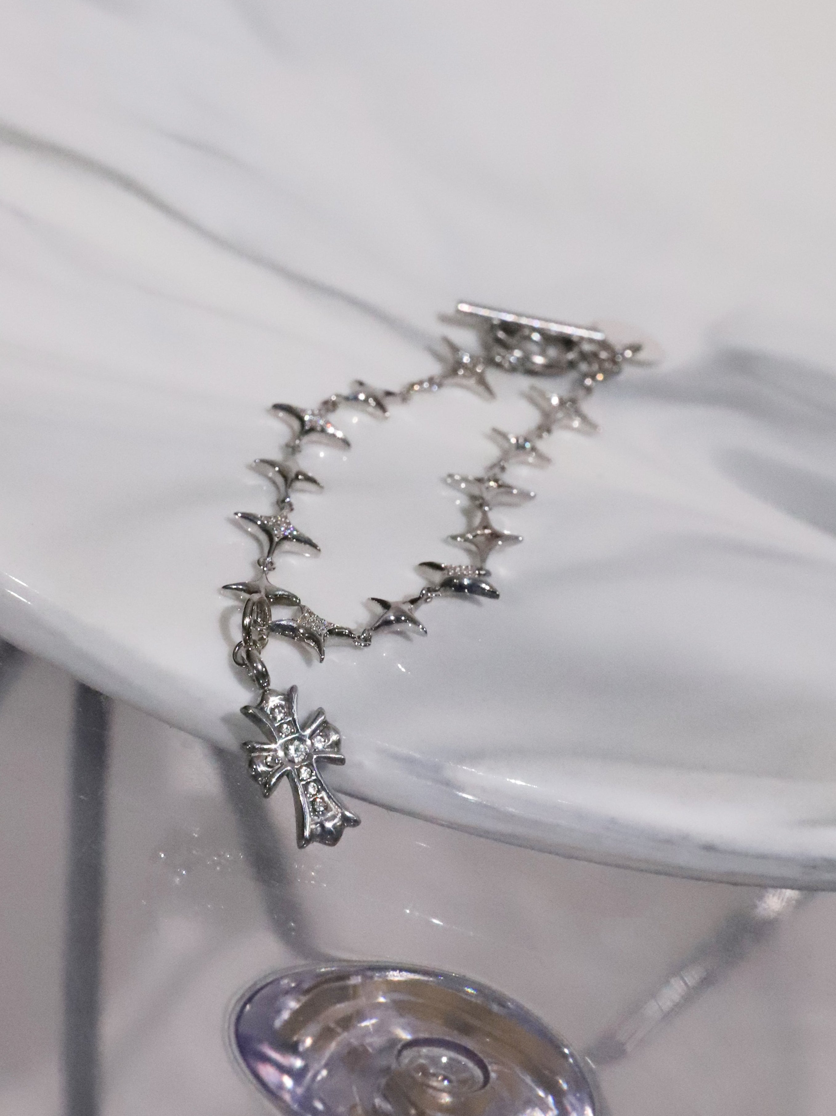 Cross Rhinestone Bracelet(single)